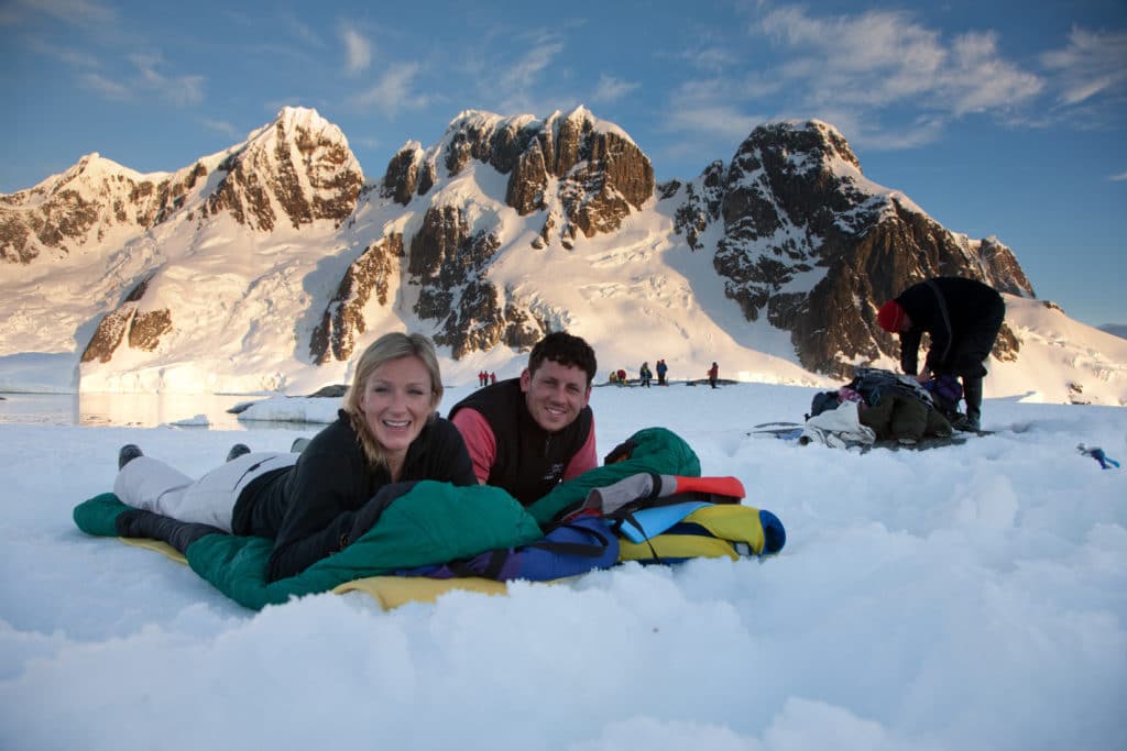 Camping in Antarctica